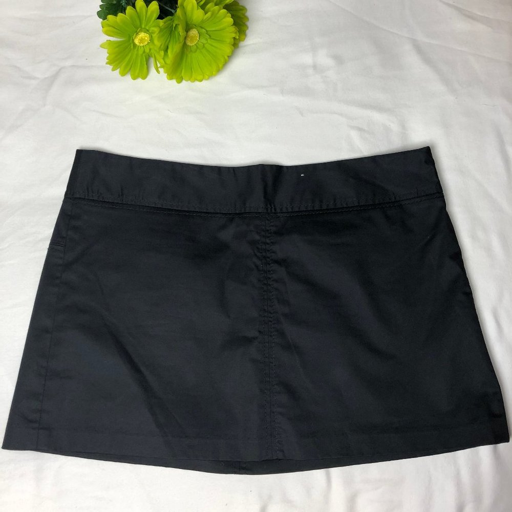 Black Stretch Mini Skirt Lined 12